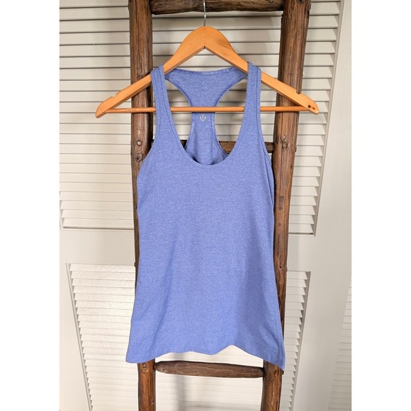 Lululemon Athletica Tank Top Racerback Athletic Workout Activewear Blue - Picture 1 of 3